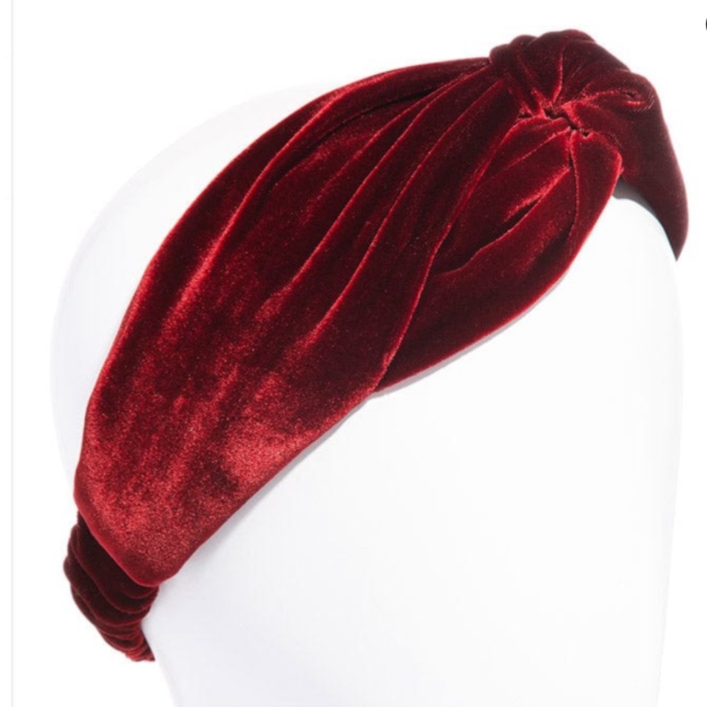 France Luxe L. Erickson USA Ascot Interlocking Headwrap Headband - Velvet